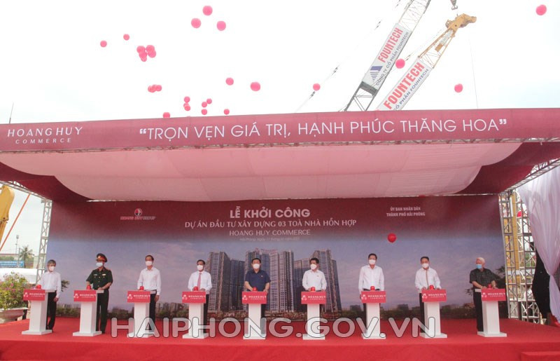Khởi công Dự án đầu tư xây dựng 3 tòa nhà hỗn hợp Hoàng Huy Commerce
